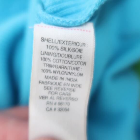 Vintage Y2K Free People Green Silk Turquoise Beaded Tank Top 2 - Picture 10 of 10